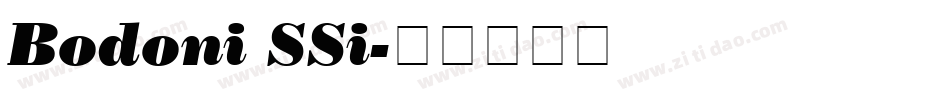 Bodoni SSi字体转换